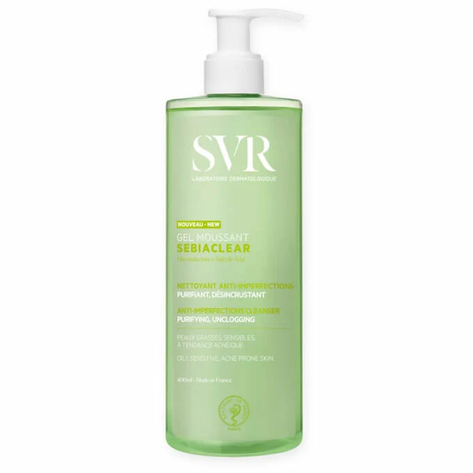 SVR SEBIACLEAR GEL MOUSSANT - 400ML | اس في ار غسول جل - 400 مل
