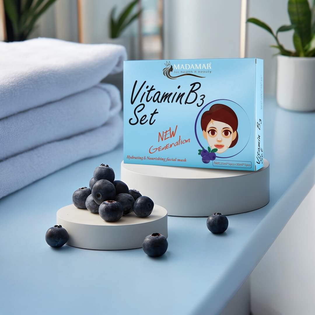MADAMAR VITAMIN B3 SET - 5PCS*25ML + 1PCS*30ML | مادامار مجموعة فيتامين ب3 - 5 قطع * 25 مل + قطعة * 30 مل