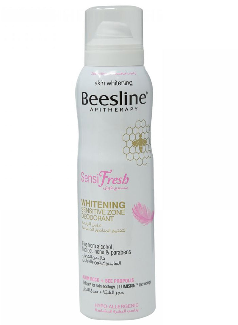 BEESLINE SENSI FRESH WHITENING SENSITIVE ZONE DEODRANT | بيزلين بخاخ مزيل تعرق و مفتح للمناطق الحساسة