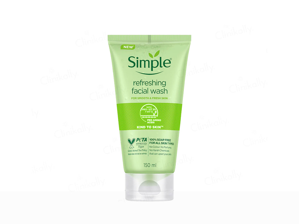 غسول وجه سمبل ريفريشنك Simple Refreshing Gel Face Wash