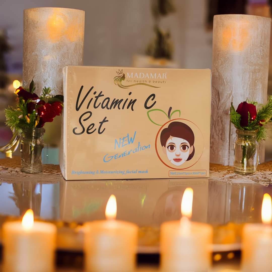 MADAMAR VITAMIN C SET - 5PCS*25ML + 1PCS*30ML | مادامار مجموعة فيتامين سي - 5 قطع * 25 مل + قطعة * 30 مل