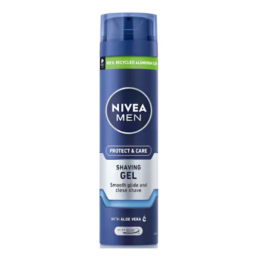 NIVEA PROTECT & CARE SHAVING GEL SMOOTH GLID AND CLOSE SHAVE - 200ML | نيفيا جل حلاقة للرجال - 200 مل