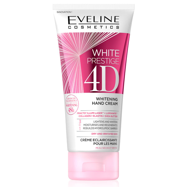 EVELINE WHITE PRESTIGE 4D WHITENING HAND CREAM - 100ML  ايفيلين كريم لتفتيح اليدين