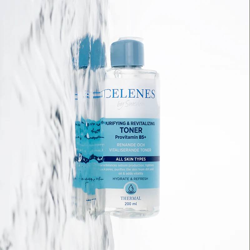 CELENES BY SWEDEN PURIFYING & REVITALIZING TONER PROVITAMIN B5+ - 200ML | سيلينس تونر منقي بالبروفيتامين ب5 - 200 مل
