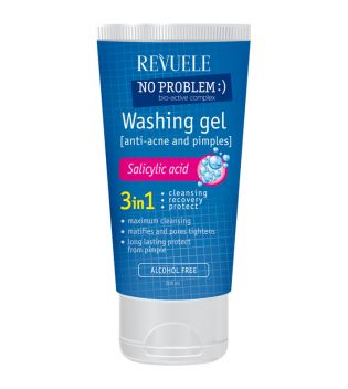 REVUELE NO PROBLEM SALICYLIC ACID CLEANSING GEL 3 IN 1 - 200ML ريفويل غسول ساليسليك اسيد ٣ في