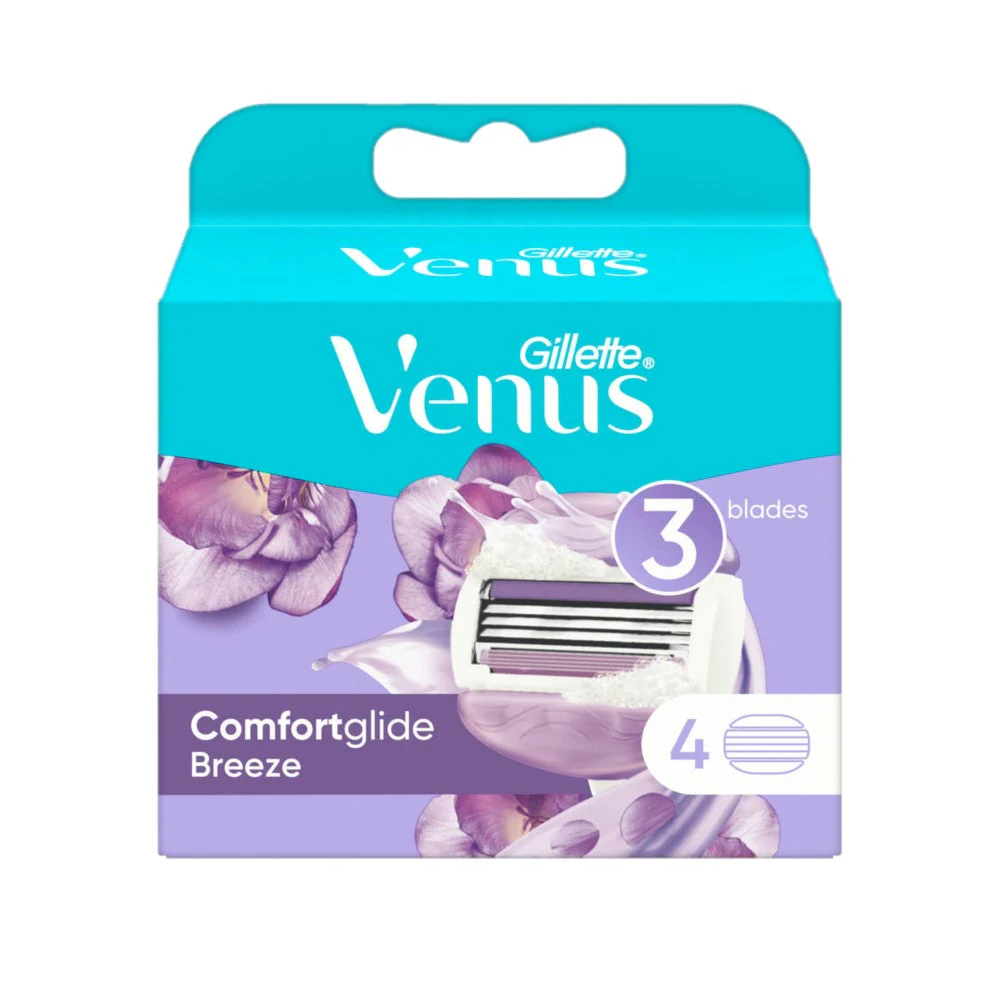 GILLETTE VENUS BREEZE RAZOR BLADE REFILLS | جيليت ٤ رؤوس حلاقة