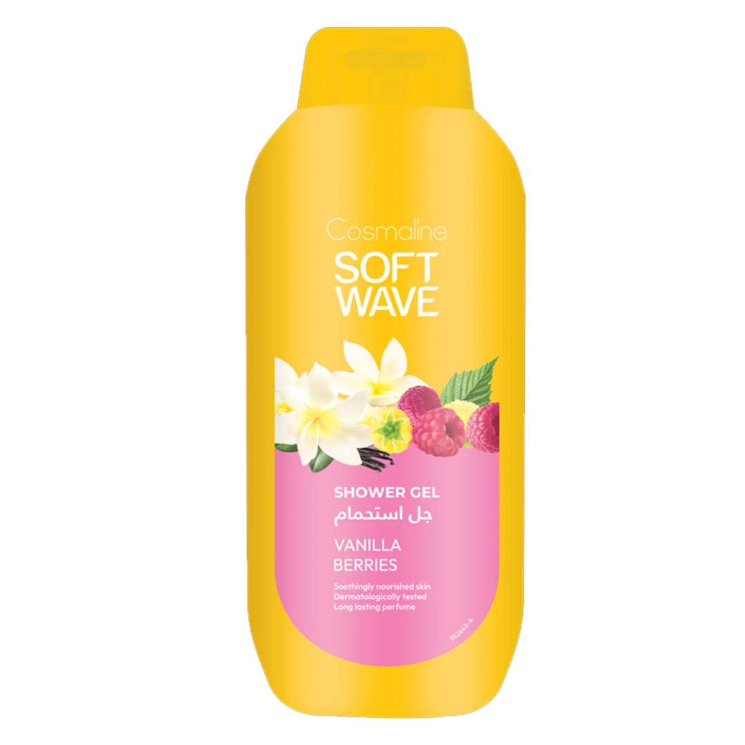 COSMALINE SHOWE GEL VANILLA BERRIES - 650ML | كوزمالين جل استحمام بالفانيليا و التوت - 650 مل