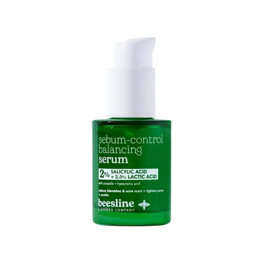BEESLINE SEBUM-CONTROL BALANCING SERUM - 2% SALICYLIC ACID + 2.5% LACTIC ACID - 30ML | بيزلين سيروم موازنة الزيوت بالساليسيليك اسيد 2% + لاكتك اسيد 2.5% - 30 مل