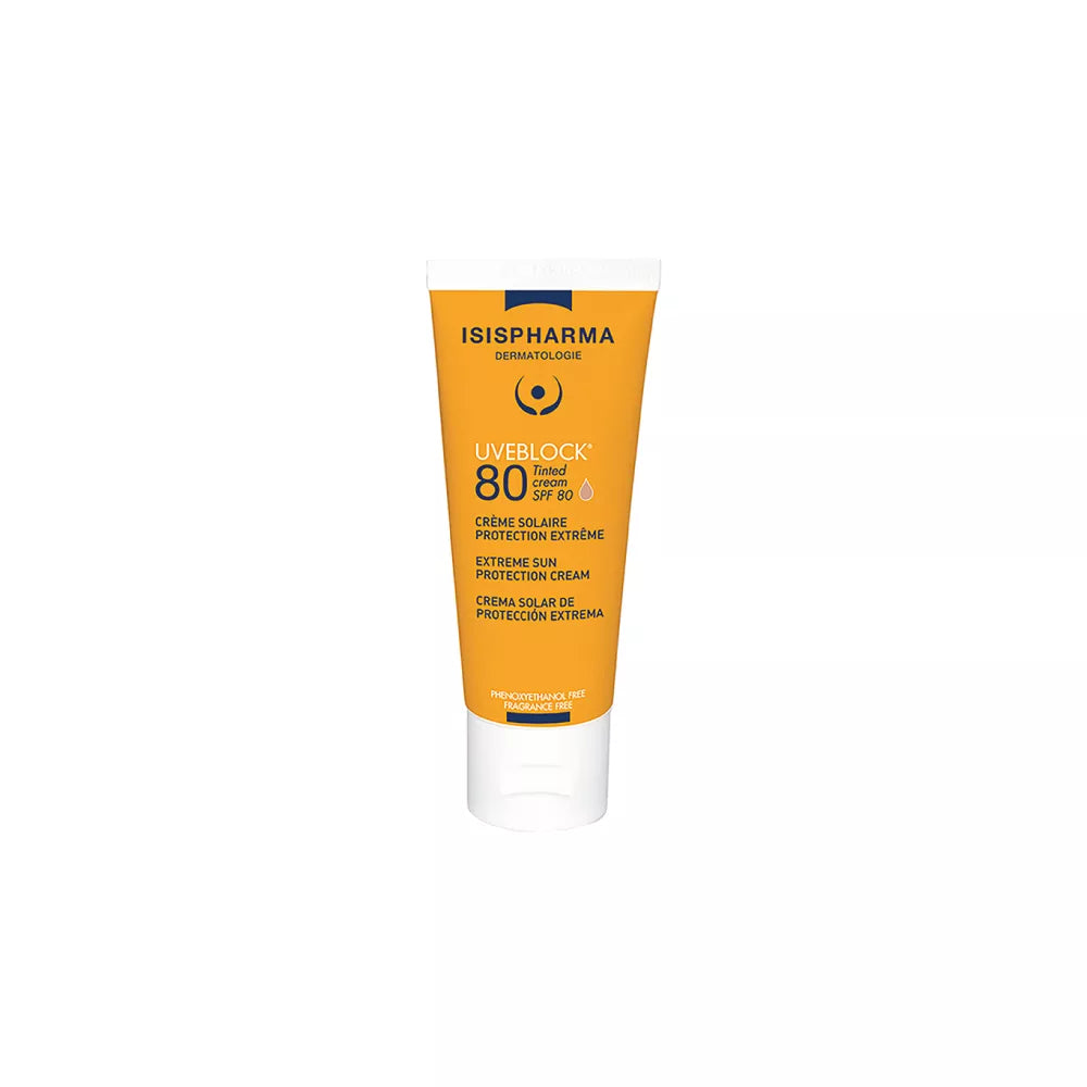 ISIS PHARMA UVEBLOOK TINTED CREAM 80 SPF 50 - 40ML | ايزيس فارما كريم واقي شمسي SPF80 مع لون
