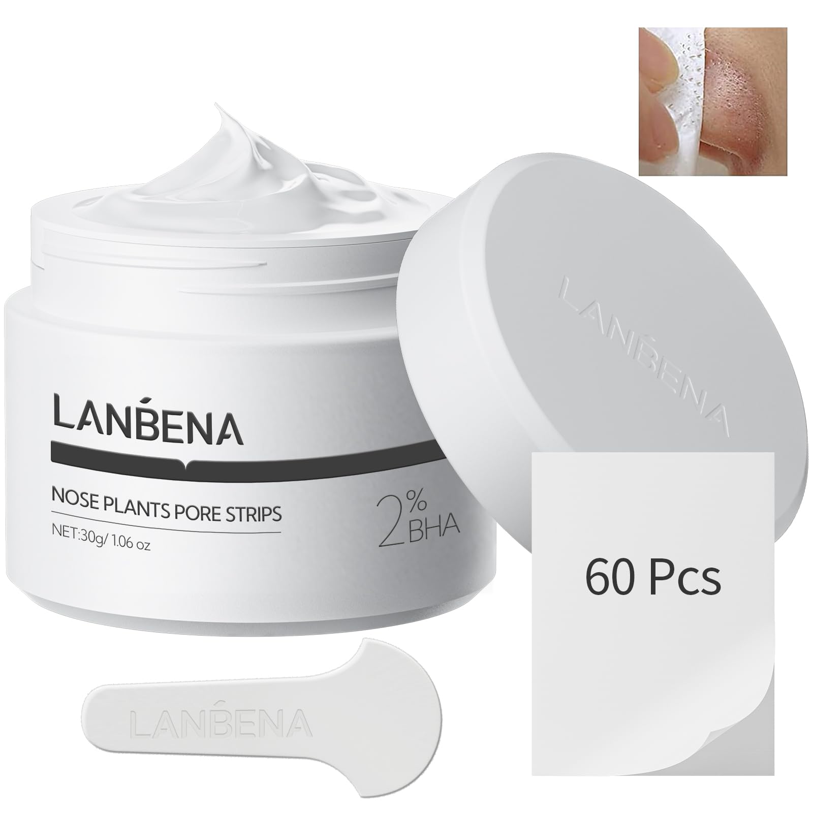 LANBENA Pore Strips, لاصقات رؤوس سوداء