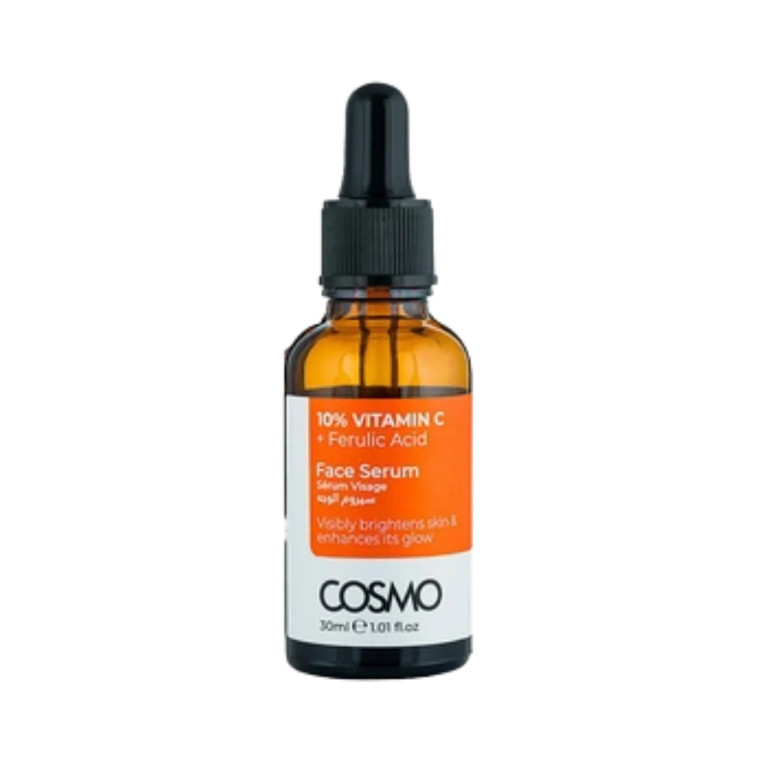 COSMO FACE SERUM 10% VITAMIN C + FERULIC ACID - 30ML | كوزمو سيروم فيتامين سي 10% + فيروليك اسيد - 30 مل