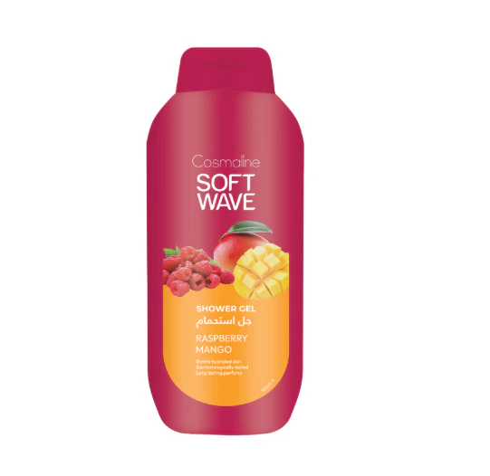 COSMALINE SHOWER GEL RASPBERRY MANGO - 650ML | كوزمالين جل استحمام بالتوت و المانغا - 650 مل