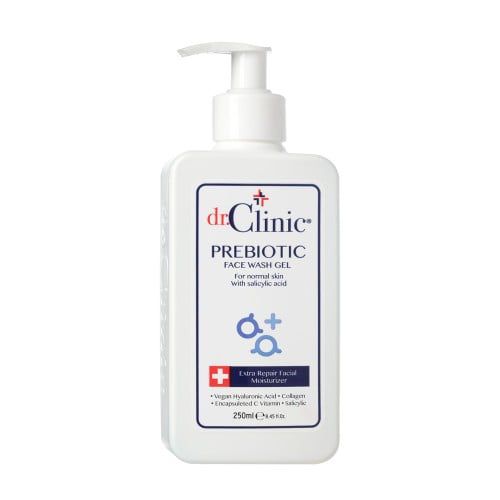 دكتور كلينك غسول جل للبشرة الدهنيه والعاديه 250 مل | Dr.clinic prebiotic face wash gel
