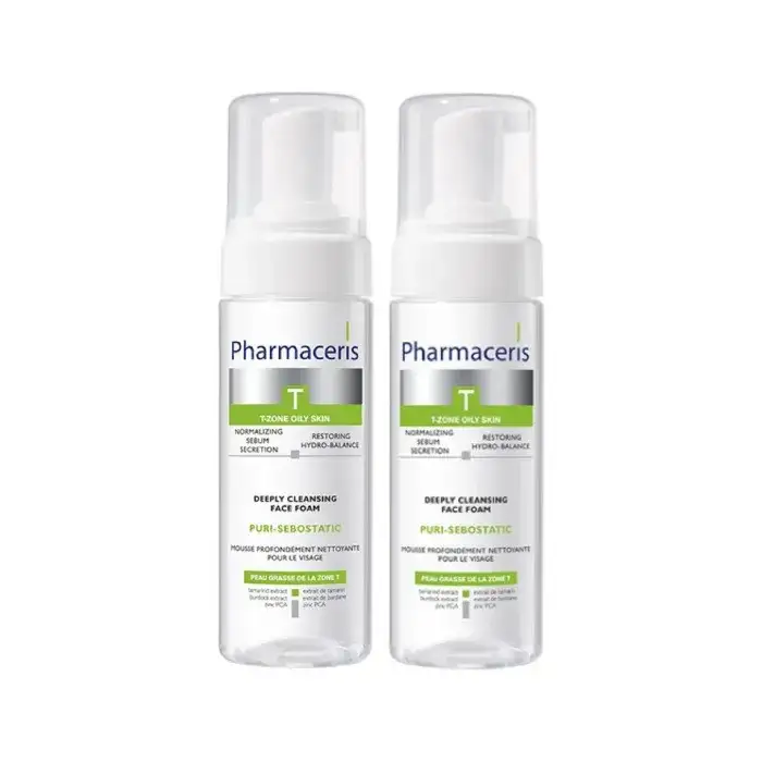 غسول رغوة فارماسيرز PHARMACERIS للبشرة الدهنية والمعرضة للحبوب قطعه