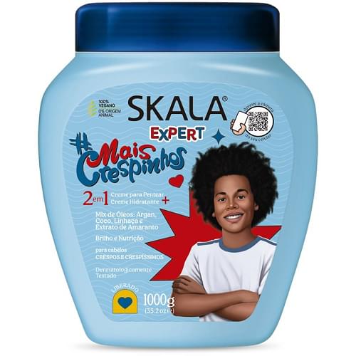 SKALA MAIS CRESPINHOS KIDS CREME - 1000G سكالا كريم مرطب للشعر للأطفال 1000 غرام