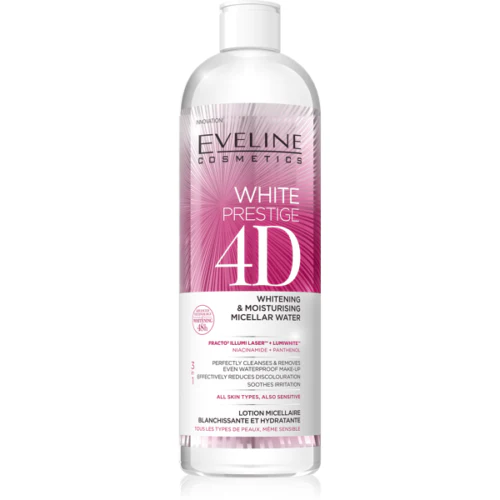 Eveline whitening 4d Micellar Water حجم ٤٠٠مل ميسيلار ايفيلين