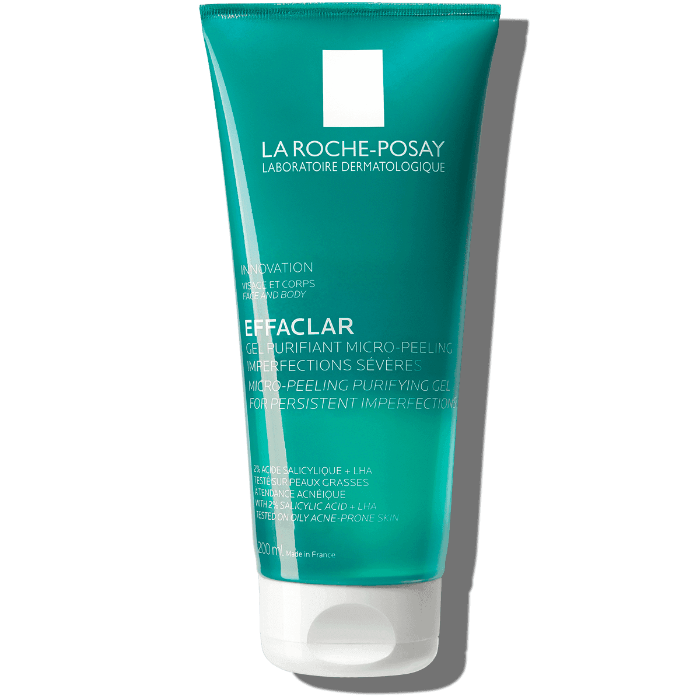 LA ROCHE-POSAY EFFACLAR MICRO PEELING PURIFYING GEL - 200ML | لاروش بوزيه غسول جل منقي للوجه - ٢٠٠ مل