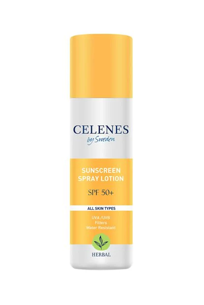 CELENES HERBAL SUNSCREEN LOTION SPRAY 50 SPF - 150ML | بخاخ واقي شمسي مع عامل حماية 50 - 150 مل