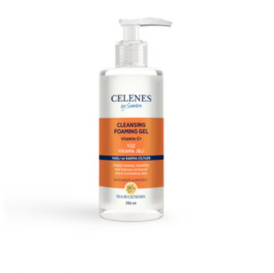 CELENES VITAMIN C+ سيلينس غسول جيل بفيتامين سي للبشرة المختلطة والدهنية - 250 مل