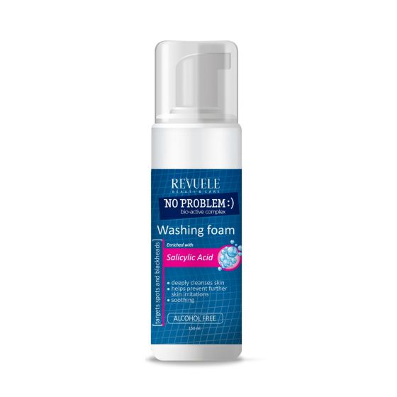 REVUELE NO PROBLEM ANTI ACNE & PIMPLE FOAMINGريفويل غسول ساليسليك اسيد لحب الشباب