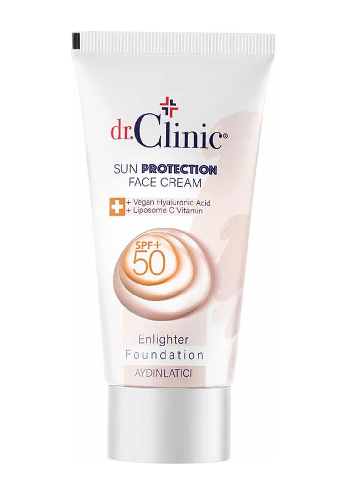 كريم اساس 50 مل من دكتور كلينيك Dr. Clinic Sun Protection Face Cream Enlighter Foundation