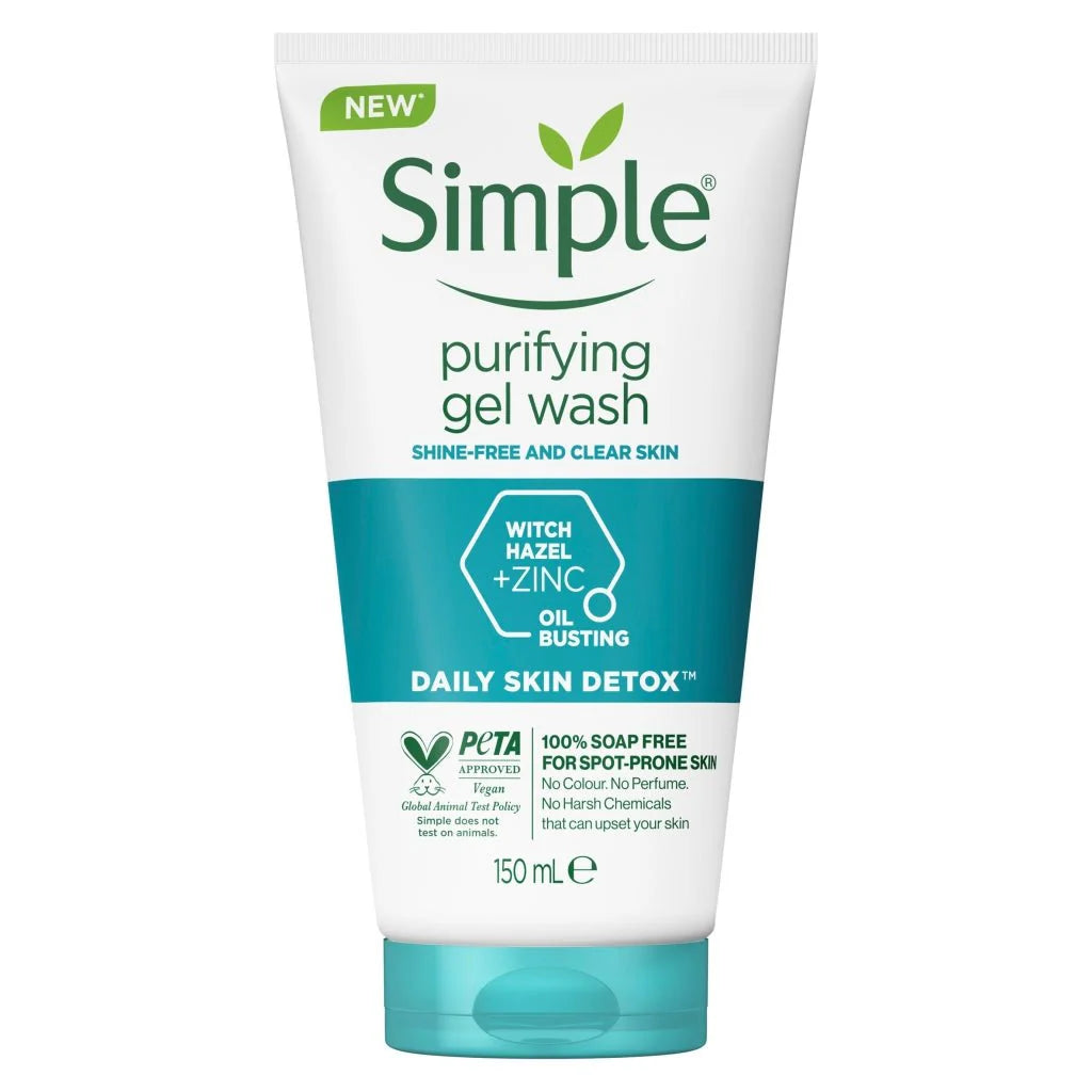 SIMPLE PURIFYING GEL WASH - 150ML | سمبل غسول ديتوكس للوجه - 150 مل