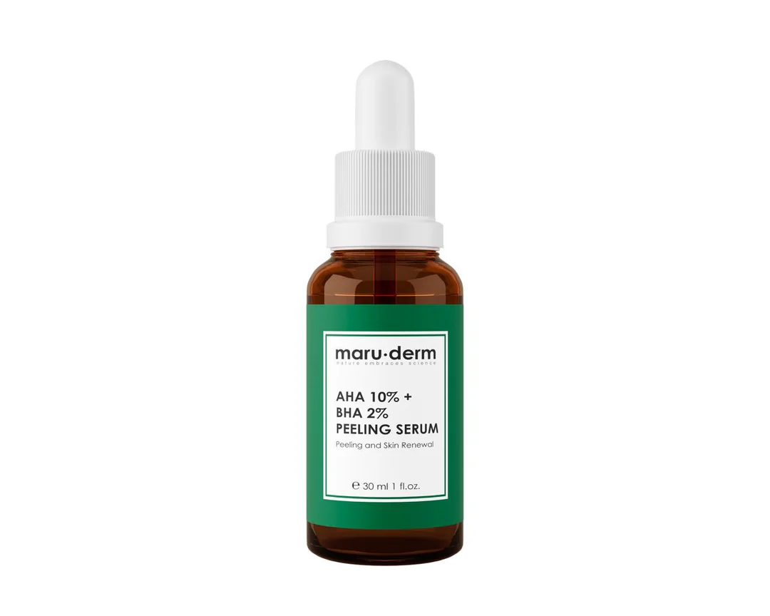 MARU.DERM AHA 10% + BHA 2% PEELING SERUM - 30ML | مارو.ديرم سيروم ال AHA 10% و BHA 2% للتقشير - 30 مل