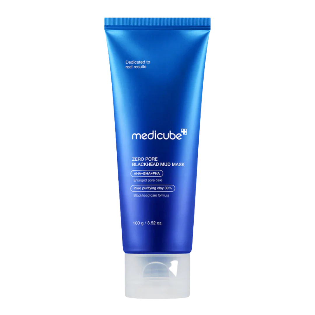 MEDICUBE ZERO PORE BLACKHEAD MUD MASK - 100G | ميدي كيوب ماسك كريمي للوجه للتخلص من الرؤوس السوداء - 100 غ