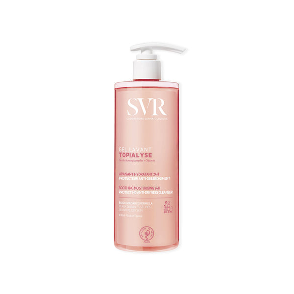 SVR TOPIALYSE CLEANSING GEL DRY AND SENSITIVE SKINS - 400ML اس في ار غسول للبشرة الجافة و الحساسة