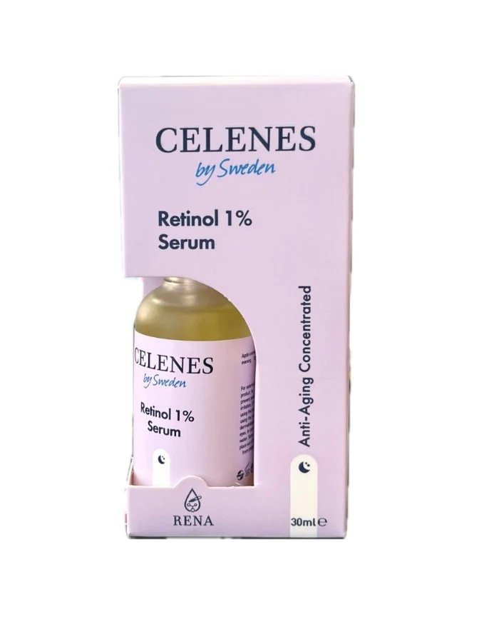 CELENES BY SWEDEN RETINOL 1% SERUM - 30ML | سيلينس سيروم ريتينول 1% - 30 مل