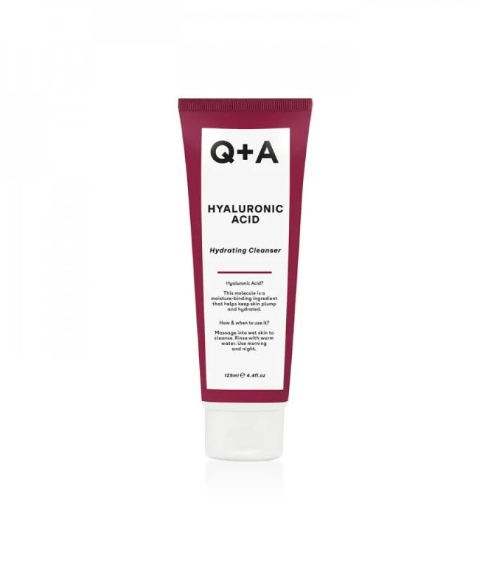 Q+A HYALURONIC ACID CLEANSER AND MOISTURIZER - 125ML | كيو بلس ايه غسول الهيالورونيك اسيد المرطب - 125 مل