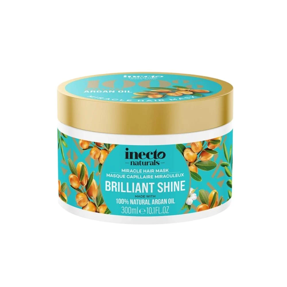 INECTO NATURAL MIRACLE HAIR MASK ARGAN OIL - 300ML | إنكتو ماسك الشعر بزيت الأرغان - 300 مل